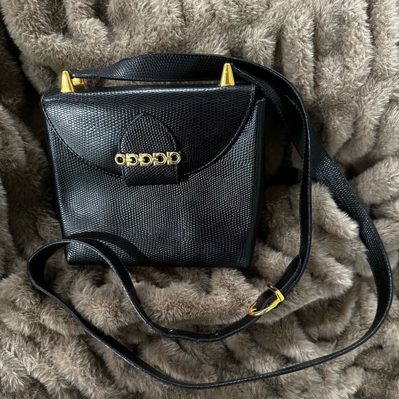 Salvatore Ferragamo BLACK Lizard
Embossed Leather Gancini Flap Crossbody Bag - Picture 3 of 14